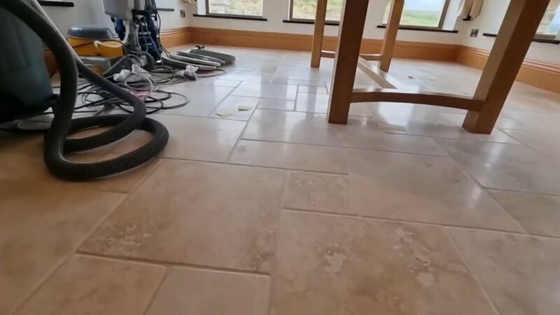 cleaning travertine fllor