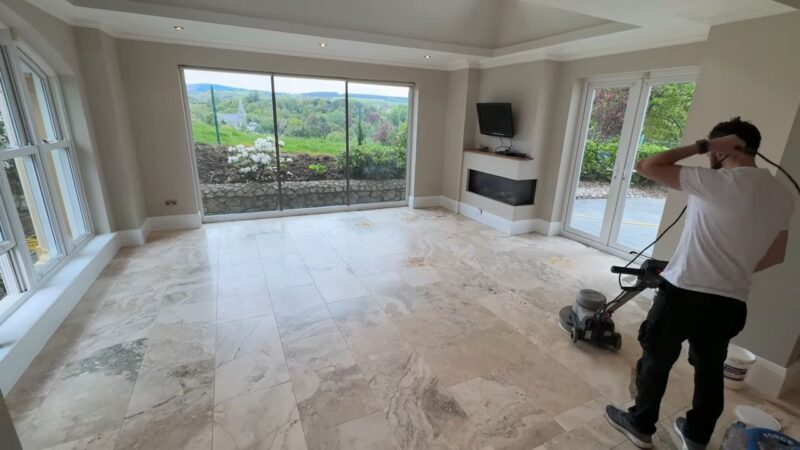 travertine floor